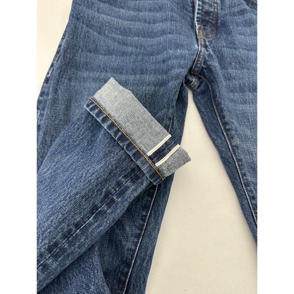 Taylor Stitch Jeans Mens Slim Mid Wash Organic Selvedge Button Fly 26x32 (27x31) - Picture 3 of 10